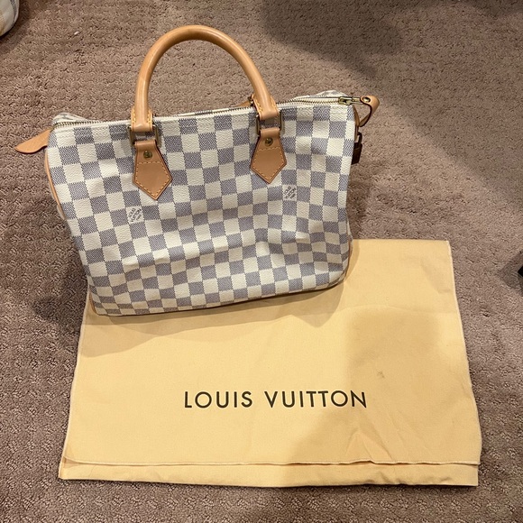 Louis Vuitton Speedy 30 in Damier Azur Canvas - Picture 1 of 16